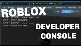 ROBLOX STUDIO | How to use the Output/Developer Console (Parts, WalkSpeed, JumpPower)