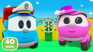 Jeux dans l'eau avec Léo le camion curieux et ses amis. Dessin animé en français pour enfants.