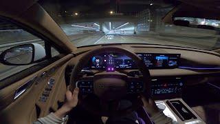 2025 Genesis G80 V6 3.5 Turbo AWD POV Night Drive