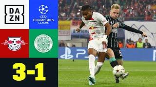 RB Leipzig - Celtic Glasgow 3:1 | UEFA Champions League | DAZN Highlights