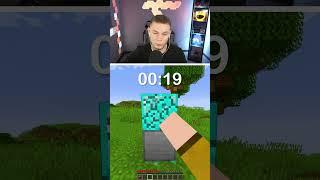 WIE LANGSAM KANN MAN ABBAUEN in Minecraft? ⏲ #shorts