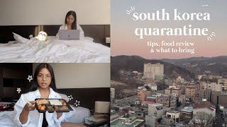 south korea quarantine experience 2022 | tips, food review & what to bring