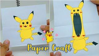 Folded Surprise Drawing | Fun Pikachu Transformations | Easy DIY Paper Craft