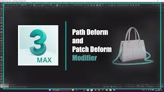 Path deform and Patch deform Modiifier in 3ds max | 3ds max Tutorials | #3dsmax #3d #3dmodeling