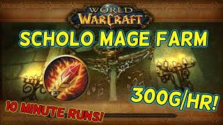 TBC CLASSIC SCHOLO MAGE AOE FARM 300G/HR - EASY!