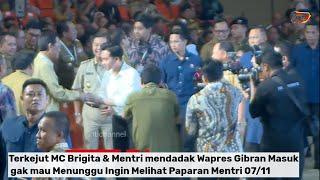 Mentri MC Brigita Terkejut W Gibran Mendadak Masuk mau Lihat, Bupati Walko Peserta heboh beri Yel2