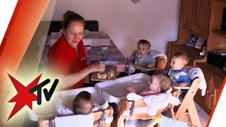 Alltag mit Vierlingen: Großfamilie Acker-Kalina ein Jahr nach der Geburt | stern TV (2019)