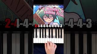 Confessions of a rotten girl Sawtowne Piano Tutorial #shorts