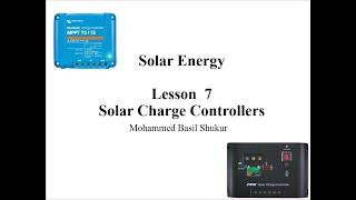 Lesson7 - Solar Energy - Solar Charge Controllers