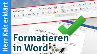 Texte in Word Formatieren – Einfacher Einstieg in die Textverarbeitung