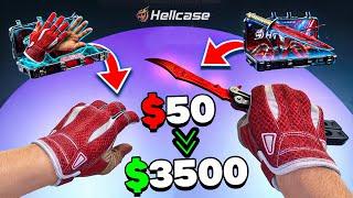 $50 to $3,500 on hellcase!?