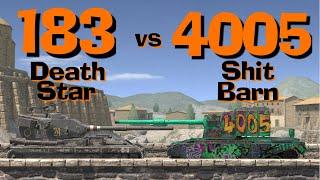 WOT Blitz Face Off || FV215b 183 vs FV4005