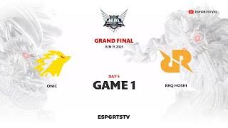 ONIC vs RRQ Hoshi GAME 1 GRAND FINAL MPL ID S15 | RRQ VS ONIC ESPORTSTV