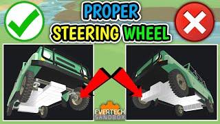 How to make Steering wheel Properly in Evertech Sandbox | ShuGu Gaming.