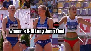 Women's U-18 Long Jump Final #trackandfield2024 #womenslongjump #femaleathletes #olympics2024