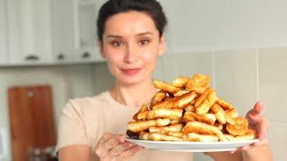 Verguns - airy Ukrainian donuts in a frying pan. Simple tasty and affordable pastries