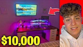 My $10,000 Dream Gaming Setup Tour At Age 15!  2020 Gaming/Room Tour | Kybo