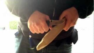 Benchmade Mini Bone Collector modified handle hard use testing