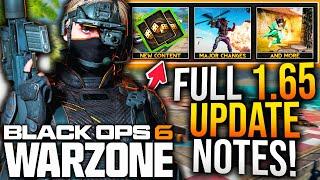 Black Ops 6: Full 1.65 UPDATE PATCH NOTES! New GAMEPLAY CHANGES, BUG FIXES, & More! (WARZONE Update)