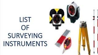 List of Surveying Instruments