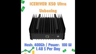 Iceriver KS0 Ultra 400 Gh/s Kaspa Miner Unboxing #crypto #kaspa