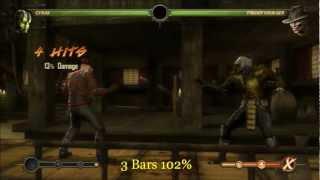 MK9 Cyrax 100% Combos