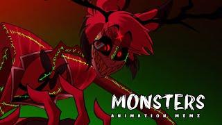 MONSTER || animation meme [Hazbin Hotel ft. alastor + vox :D]