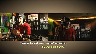 Never heard your name acoustic - Jordan Peck