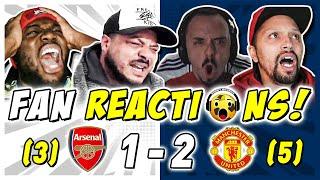 ARSENAL FANS MELTDOWN  REACTION TO ARSENAL (3) 1-2 (5) MAN UTD | FA CUP FAN REACTIONS