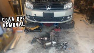 CJAA Volkswagen TDI DPF/Cat removal *FOR REPAIR/REPLACEMENT PURPOSED*