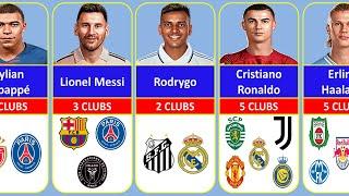 CHECK IT OUT ‼️FAMOUS FOOTBALLERS HOW MANY CLUBS THEY PLAYED