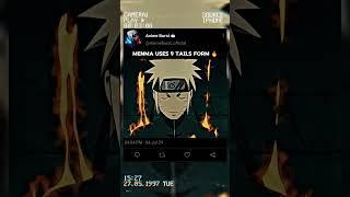 Menma Uses 9 Tails Form  || #shorts #shortvideo #naruto #narutoshippuden #kurama #viral