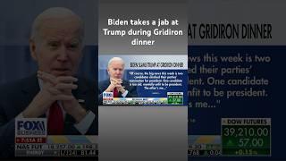 Biden flips the script, calls Trump ‘too old’ and ‘mentally unfit to be president’ at dinner #shorts