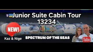 Royal Caribbean Spectrum of The Seas Junior Suite cabin tour 13234