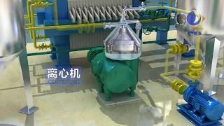 Copra oil mill plant. Coconut meat oil making and refining. Dried coconut oil exaction plant