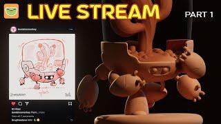 3D Sculpting // Live Stream with Drugfreedave // Nomad Sculpt