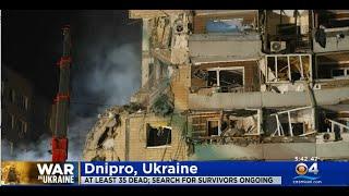 At Least 35 Killed In Russian Missile Strike On Apartment Building In Dnipro, Ukraine