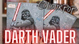 NEW ColourPop DARTH VADER Palette | Swatches, Comparisons + Star Wars Palette Ranking