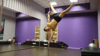 How to Get into pole dance move "The Swimmer"