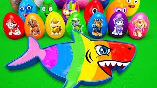 Finding Pinkfong Paw Patrol, Cocomelon with Baby Shark SLIME Bathtub Coloring! Satisfying ASMR