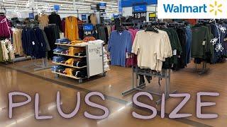 SHOPPING THE ENTIRE PLUS SIZE SECTION AT WALMART‼️WALMART SHOP WITH ME | WALMART PLUS SIZE CLOTHES