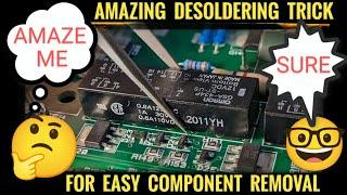 Desoldering Made Easy - Amazing Trick || Soldering Tutorial