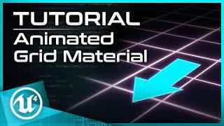 UE4 Tutorial - Animated Grid Material