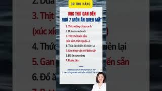 U.ng thư gan tìm đến bởi những món ăn quen thuộc này #drthuhang #duongsinh #duongsinhdongy