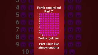 farklı emojiyi bul Part 7 #shorts #keşfet #zorsorular #eylence #abunəol