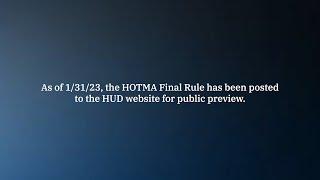 HOTMA Income & Assets Rule Briefing for PHAs