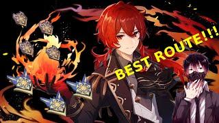 Genshin impact: BEST farming route for recruit insignia!!!