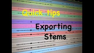 How to get your stems out of Pro Tools