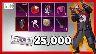 $25,000UC FOR MASKED PSYCHIC ROBE CRATE OPENING|OLD RARE MYTHIC RETURN️|PUBG MOBILE