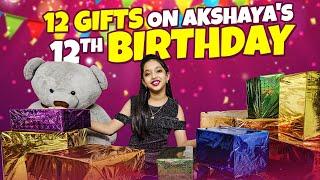 12 Surprise birthday Gift| Unboxing| Akshaya | kannan️bhagavathy